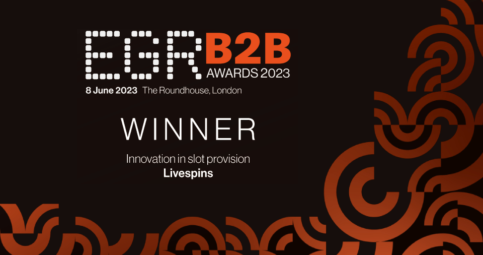 Livespins takes Innovation in Slot Provision title at EGR B2B Awards